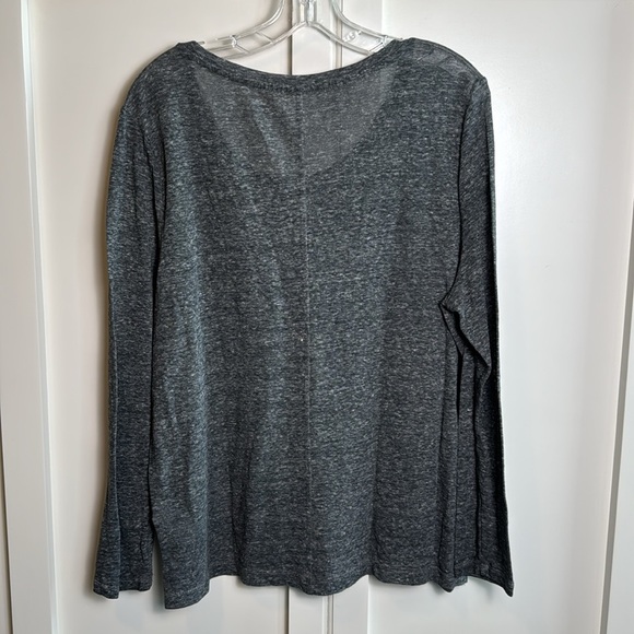 Gap linen‎ blend long sleeve pocket tshirt - Picture 3 of 9